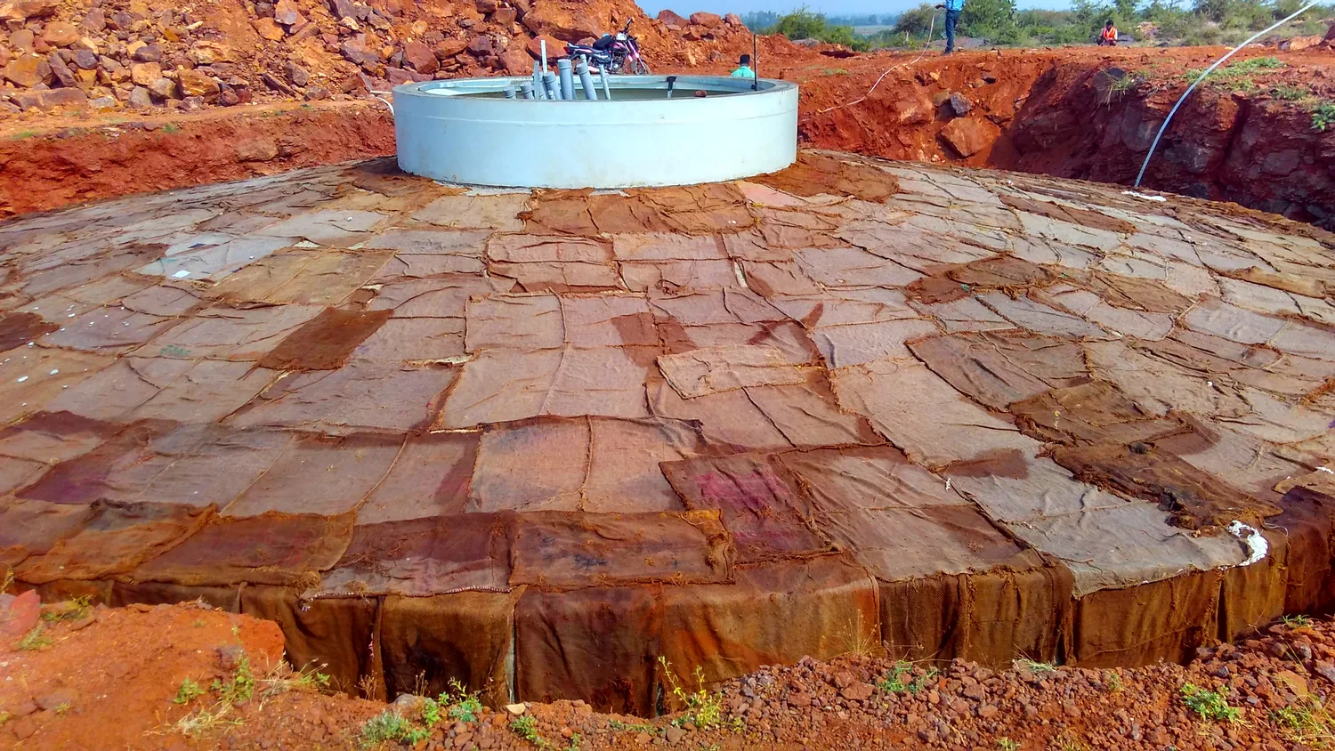 Wind turbine foundation preparation